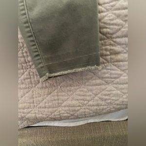 Army green skinny jean